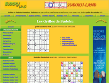 Tablet Screenshot of grille.sudoku-land.com